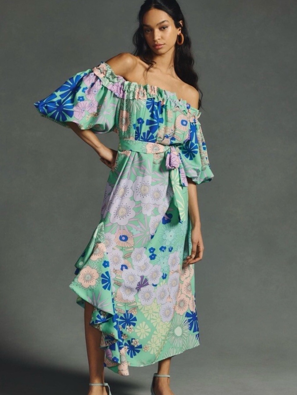 Anthropologie off the shoulder dress